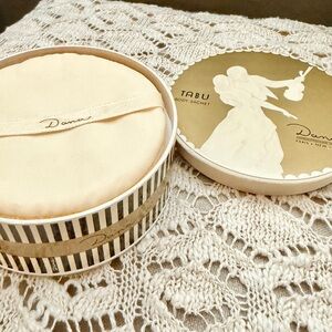 Vintage MCM Tabu Dana Powder Body Sachet Black & Cream Striped Box